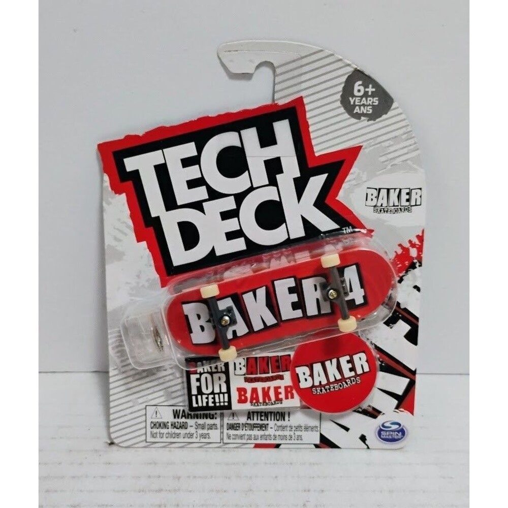 SPIN MASTER TECH DECK FINGERBOARD BAKER 4 ULTRA RARE NEW ON CARD NOC